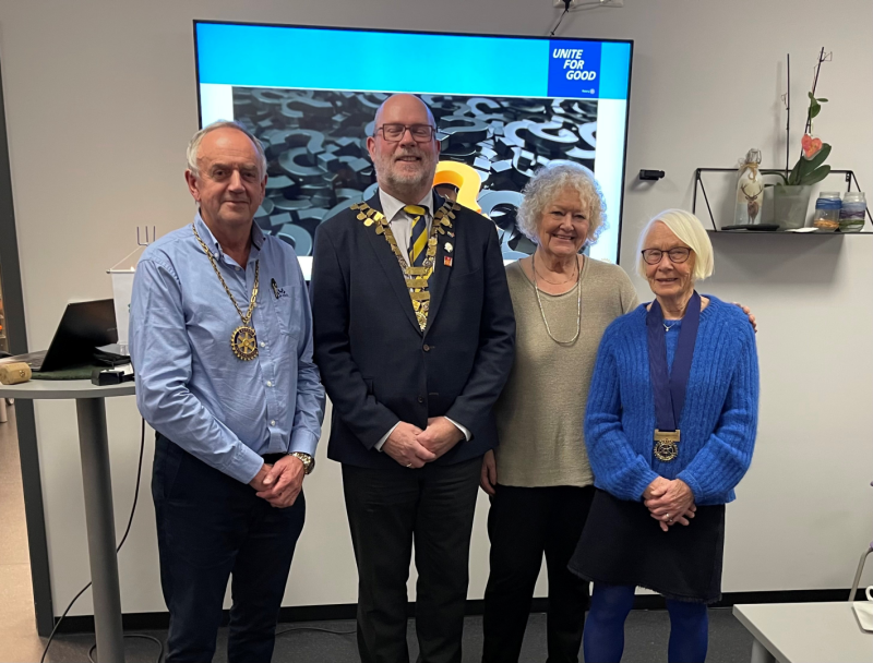 Besøk av DG sammen med Elverum og Alvarheim Rotary klubber